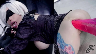 Blonde Cosplay Characters Enjoy Hardcore Penetration - Neko, 2B, Fallout